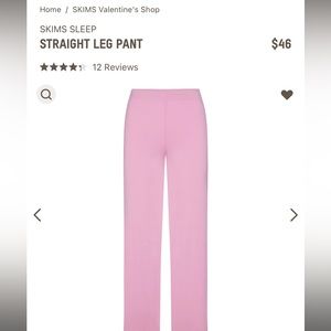 SKIMS LIMITED EDITION Valentines Straight Leg Pants